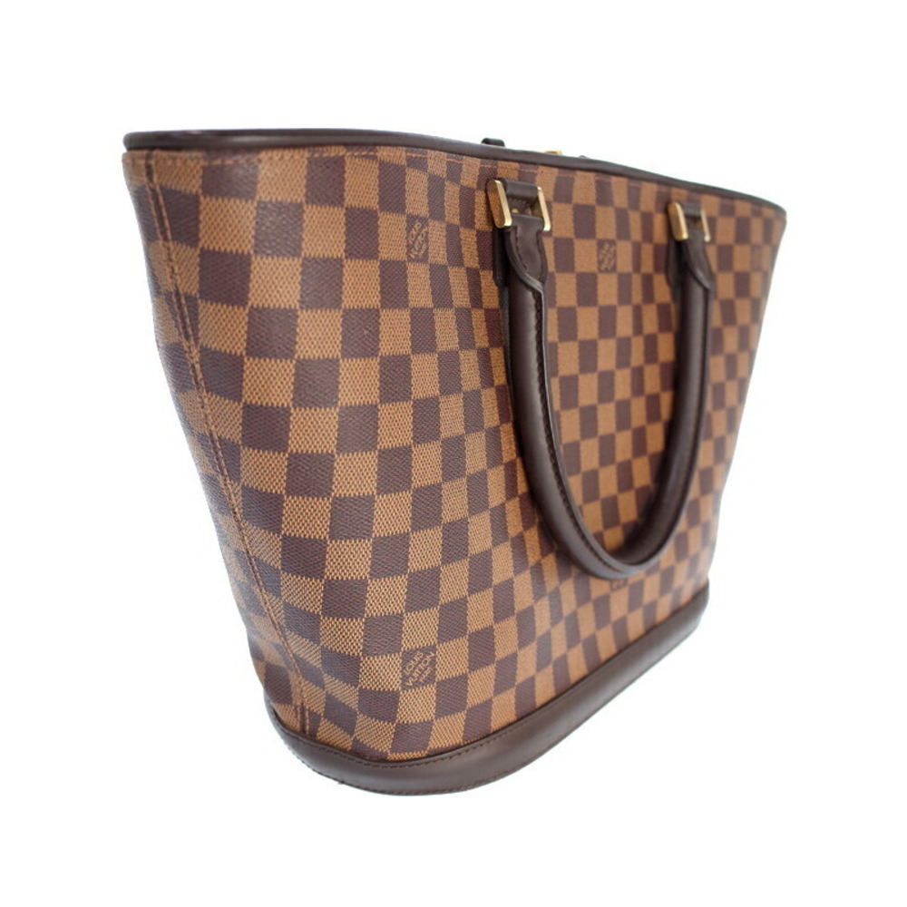 Louis Vuitton Damier Ebene Brown Manosque Tote Bag Pouch - Picture 2 of 8
